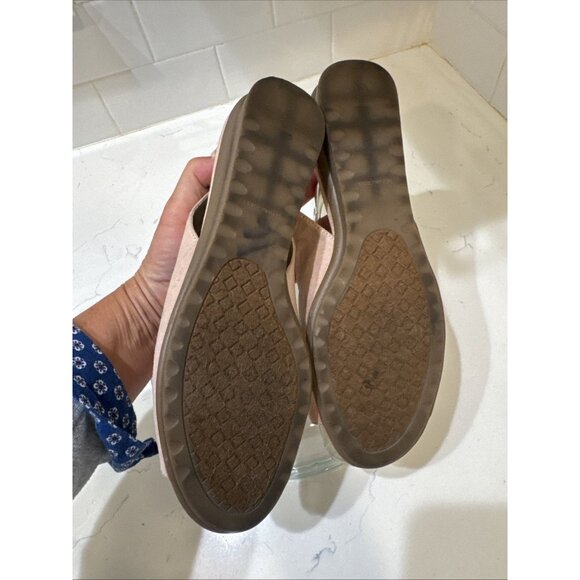 LONDON FOG PINK LEATHER SLINGBACK SANDALS WOMENS SIZE 8.5 M - Picture 11 of 12